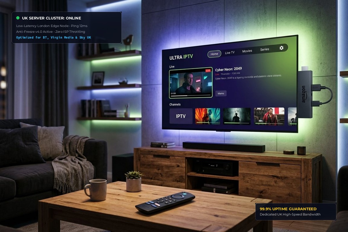 UK IPTV Streaming on Smart TV and Amazon Firestick - Zero Buffering and High Performance